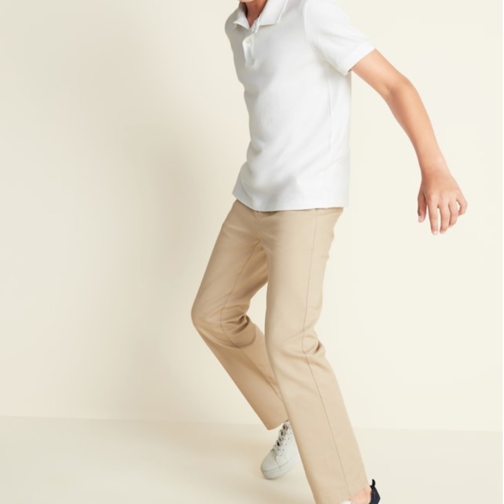 NWT Old Navy Youth White Polo Shirt